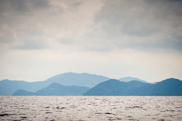 Clouds over a Thailand bay