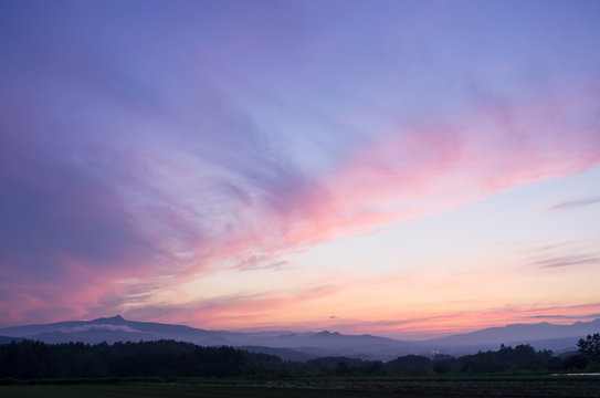 黄昏の空