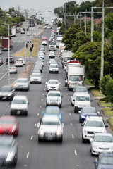 City traffic, vertical