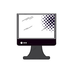 Retro monitor screen icon