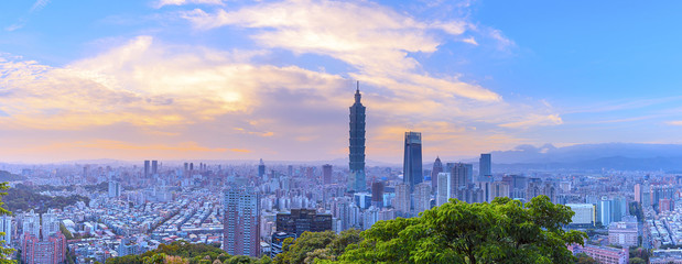 Fototapeta premium Tajwan Pejzaż Tajpej