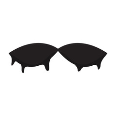 Isolated mustache icon