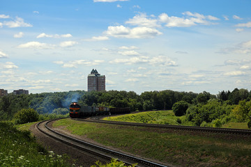 Fototapeta premium locomotive in operation