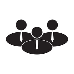 Isolated business teamwork icon