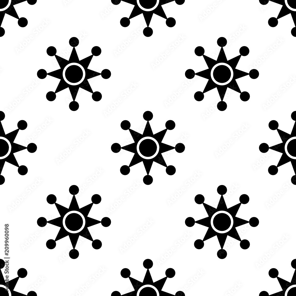 Aufkleber multi-pointed star icon. element of oil icons for mobile concept and web apps. pattern repeat seamle