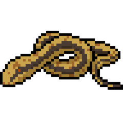vector pixel art snake