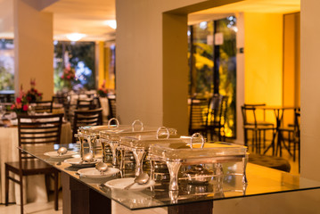 Food sideboards in wedding event