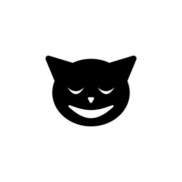 relieved cat icon. Element of emotions icon for mobile concept and web apps. Detailed relieved cat icon can be used for web and mobile