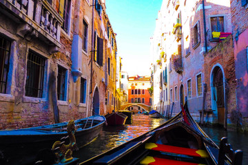 Colourful Buildings on Waterway