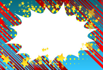Vector illustrated comic book style abstract background.