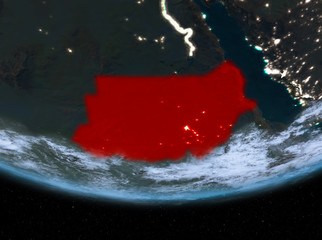 Sudan at night