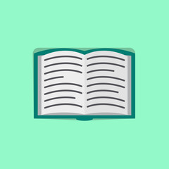 open book flat icon. Element of star icon for mobile concept and web apps. Illustration open book flat icon can be used for web and mobile. Premium icon