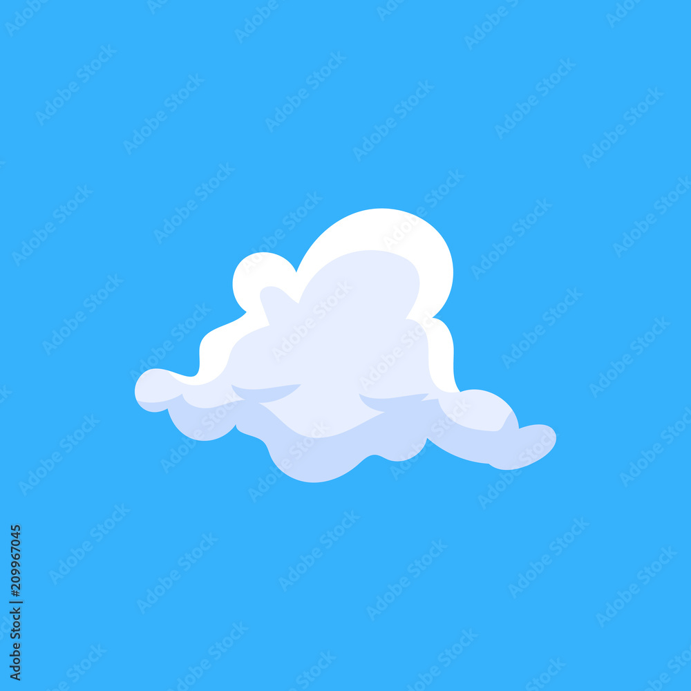 Aufkleber 3d clouds flat illustration. element of book icon for mobile concept and web apps. colored 3d clouds