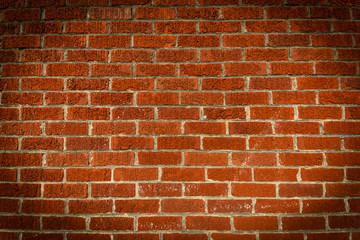 Brick wall with vignetting.