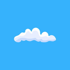 3d clouds flat illustration. Element of book icon for mobile concept and web apps. Colored 3d clouds flat illustration icon can be used for web and mobile. Premium icon