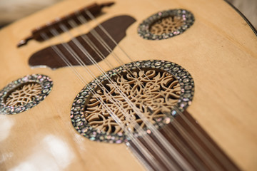 Closeup Oud Arabic Music Instrument