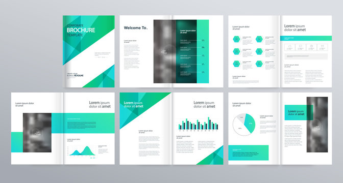  layout template  for company profile ,annual report , brochures, flyers, leaflet, magazine,book with cover page design .