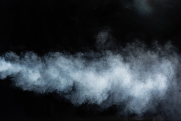 Smoke on black background