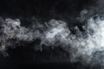 Smoke on black background