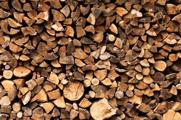 firewood timber background