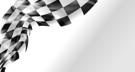 race flag checkered waving flag background - 209972042