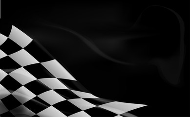 race flag checkered waving flag background
