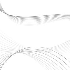 curvy abstract line wave graphic gray background - 209972283