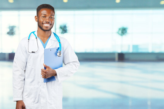 African-American Black Doctor Man