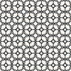 Lace line seamless abstract pattern monochrome or two colors vector