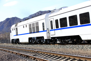 Naklejka premium The train running,