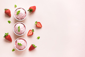 Strawberry ice cream