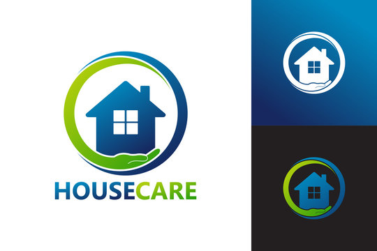 House Care Logo Template Design Vector, Emblem, Design Concept, Creative Symbol, Icon