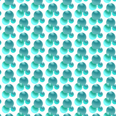 Seamless background with bubbles. Cute Pattern for Postcard, Print, Banner or Poster. Vector Texture in Trendy Style