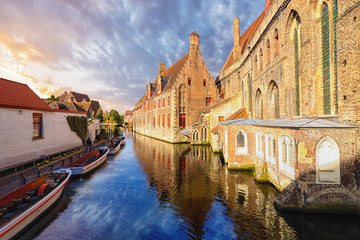 Fototapeta premium Saint John's hospital, Bruges, Brugge, Belgium.