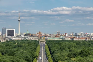 Fototapeten Berlin Mitte Luftbildaufnahme © Andreas Neßlinger