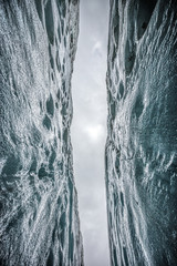 Ice formations on Franz Josef Glacier, South Island, New Zealand
