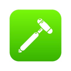 Medical mallet icon. Simple illustration of medical mallet vector icon for web.