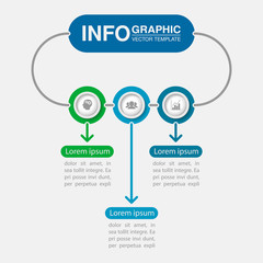Vector infographic template for diagram, graph, presentation, chart, business concept with 3 options.