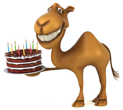 Fun camel - 3D Illustration