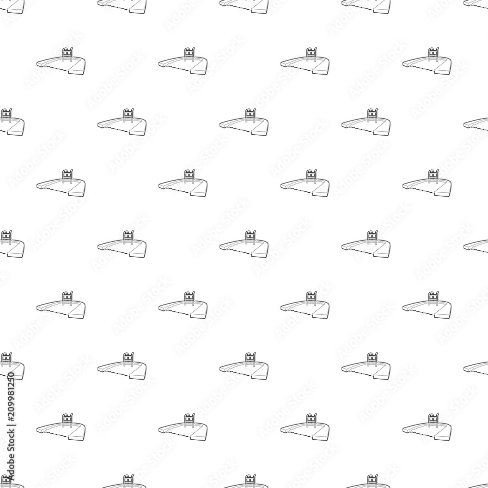 Poster pool pattern vector seamless repeating for any web design
