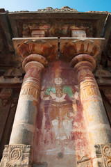 Nayaka pianting on the southern wall, Airavatesvara Temple, Darasuram, Tamil Nadu. View from South.