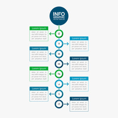 Vector infographic template for diagram, graph, presentation, chart, business concept with 8 options.