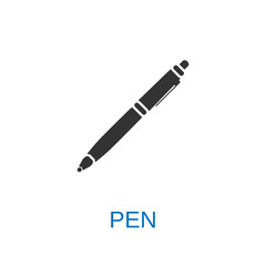 Pen icon. Pen symbol. Flat design. Stock - Vector illustration