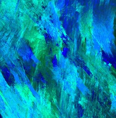 Fototapeta na wymiar Rainbow crystal texture. Bright multicolored background. Fractal abstraction. Blue shades.