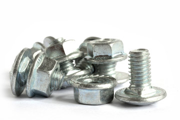 Bolts on white