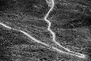 The trail up Roy's peak, Wanaka South Island New Zealand