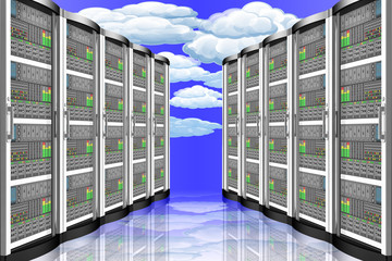 Server computer dati.. Connessione e archiviazione dati computer, applicazioni..