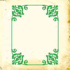 Vector baroque of vintage elements for design. 