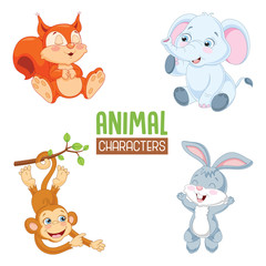 Vector Illustration Of Cartoon Animal