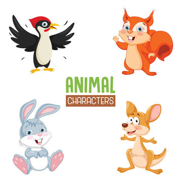 Vector Illustration Of Cartoon Animal
